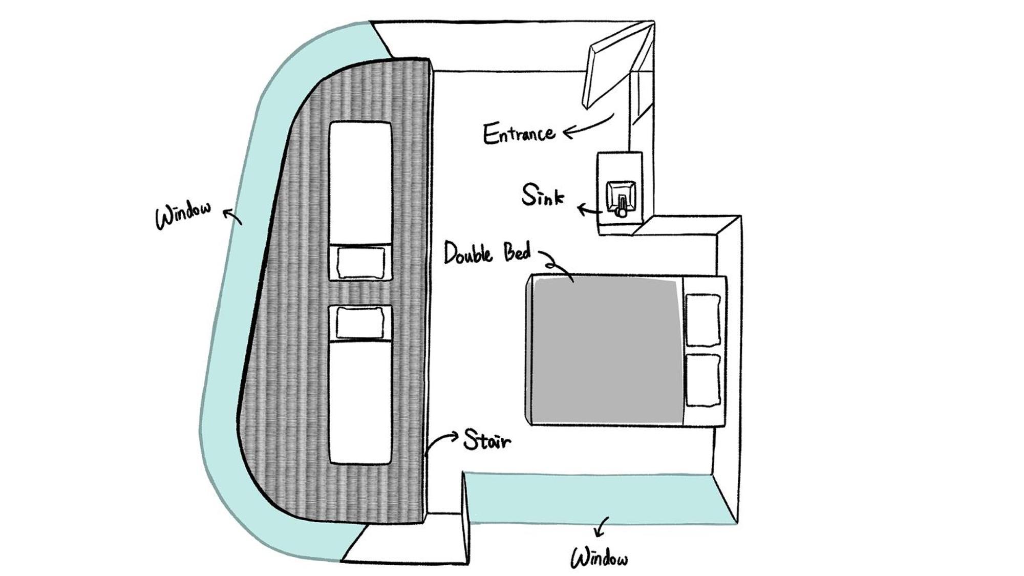 Unplan Shinjuku Hostel Tokyo Bilik gambar